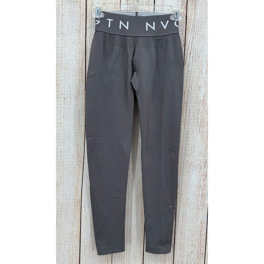 NVGTN Seamless Leggings Size‎ Small Gray Compression High Waist Stretchy Active